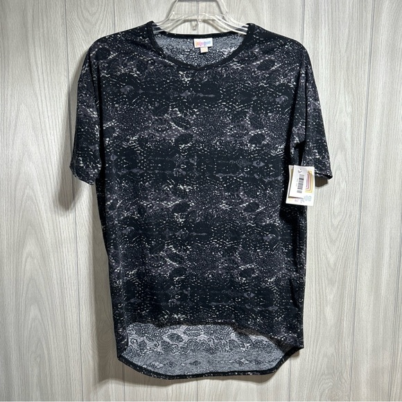 LuLaRoe Black And Gray High Low Irma Shirt Size XXS - Picture 1 of 8